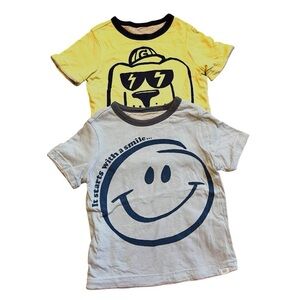 GAP BabyGap Toddler Reversible Graphic Short Sleeves T-Shirts Set of Two